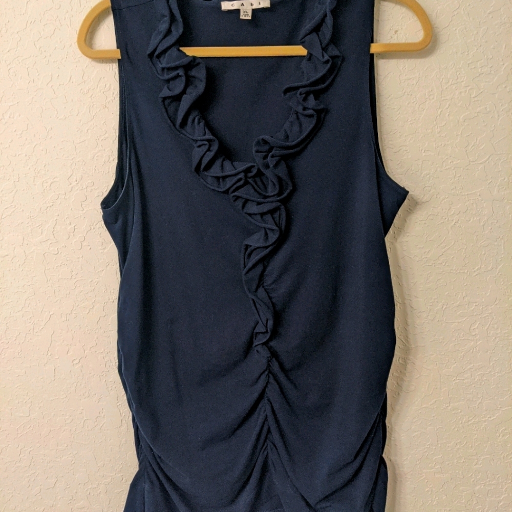 CAbi Ruffle Fitted Tank